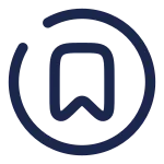 Bookmark Circle SVG Icon